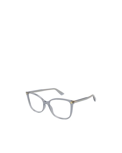 Gucci White Eyewear Square Frame Glasses
