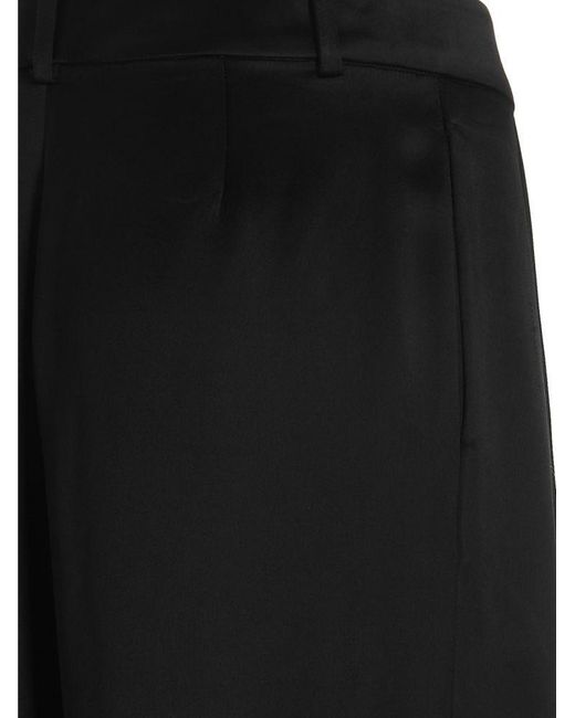 Co. Black Tailored Front Pleat Trousers