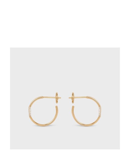 Céline Metallic Maillon Triomphe Hoops