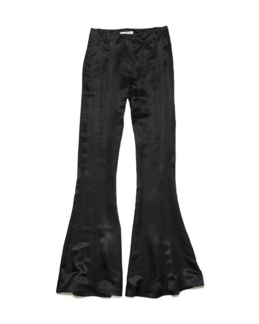 Acne Black Low-Rise Flared Trousers