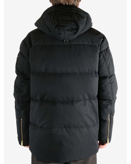 Moose Knuckles Black 3Q Zipped Jacket for men