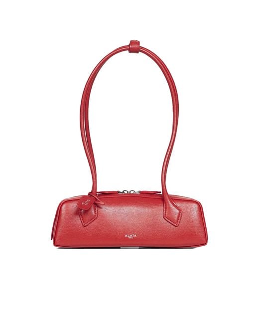 Alaïa Red Alaïa Le Teckel Small Shoulder Bag