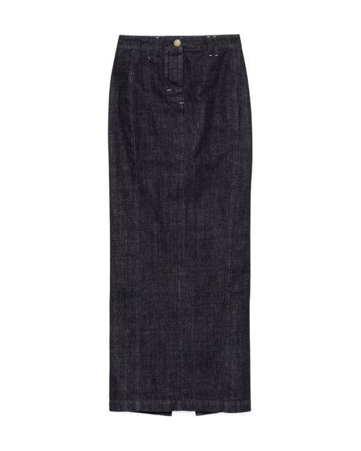 Jacquemus Black Le Jupe De-Nimes Rear Slit Maxi Skirt