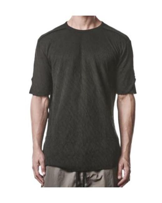 Thom Krom Black Short-Sleeved T-Shirt for men