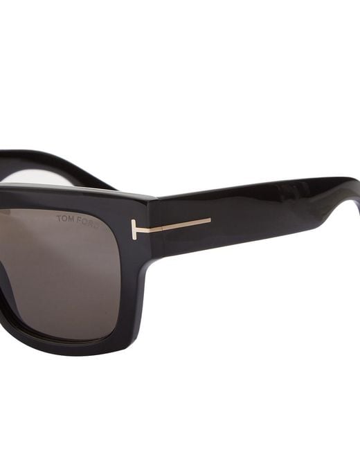 Tom Ford Gray Eyewear Fausto Square Frame Sunglasses for men