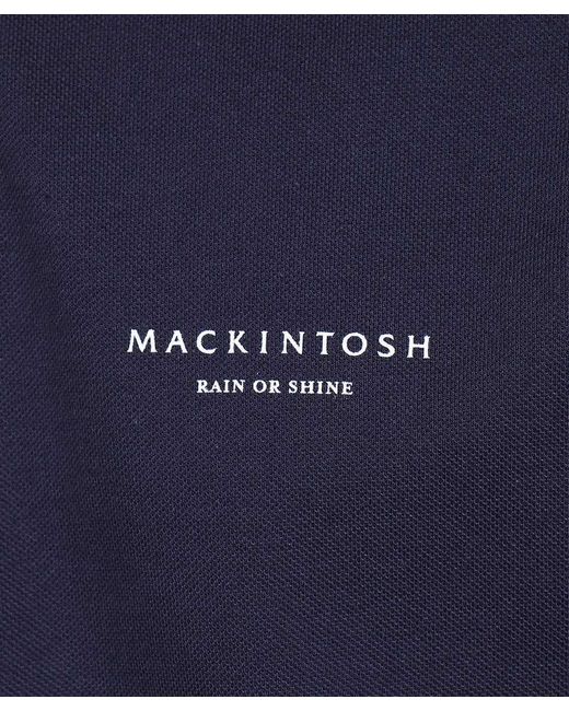 Mackintosh Blue Logo Polo Shirt for men