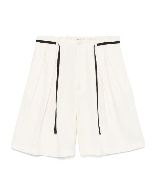 Barena White Doer Brezza Shorts