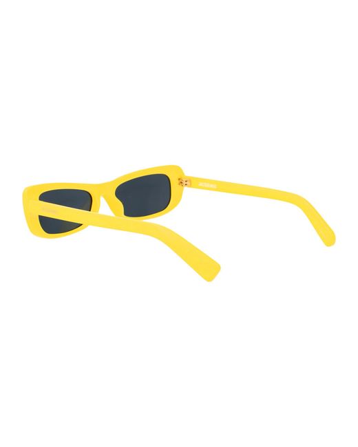 Jacquemus Yellow Full Frame Sunglasses for men