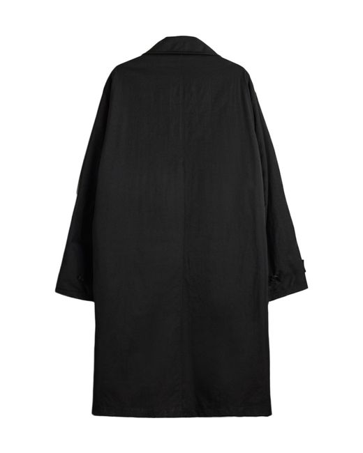 Y-3 Black Spun Twill Cabban Coat for men