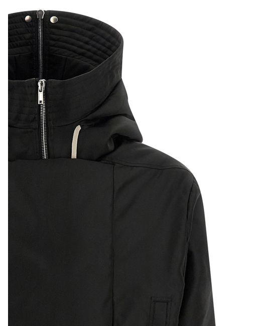 Rick Owens Black Alice Parka for men