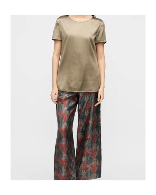 Max Mara Natural Crew Neck Short-Sleeved T-Shirt