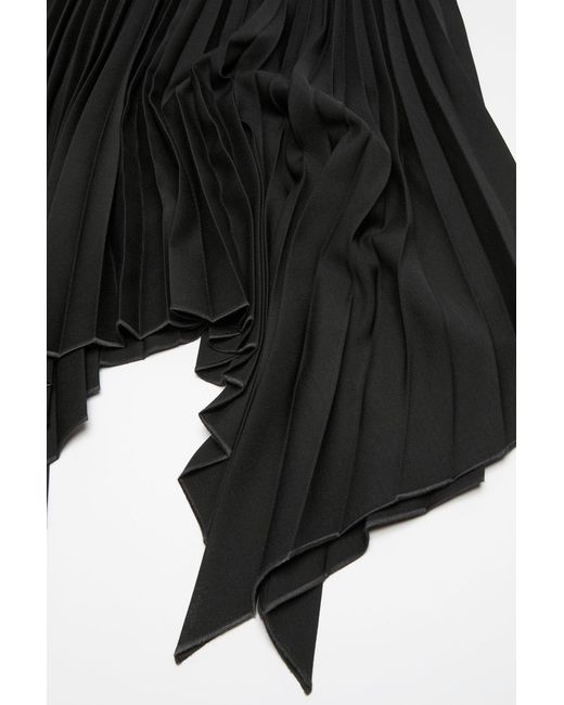 Acne Black Pleated Dress