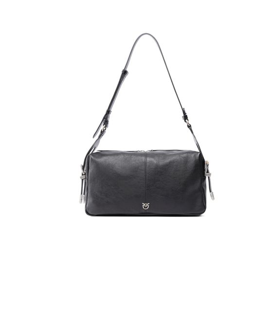 Pinko Black Keeper Bag Medium Shoulder Bag