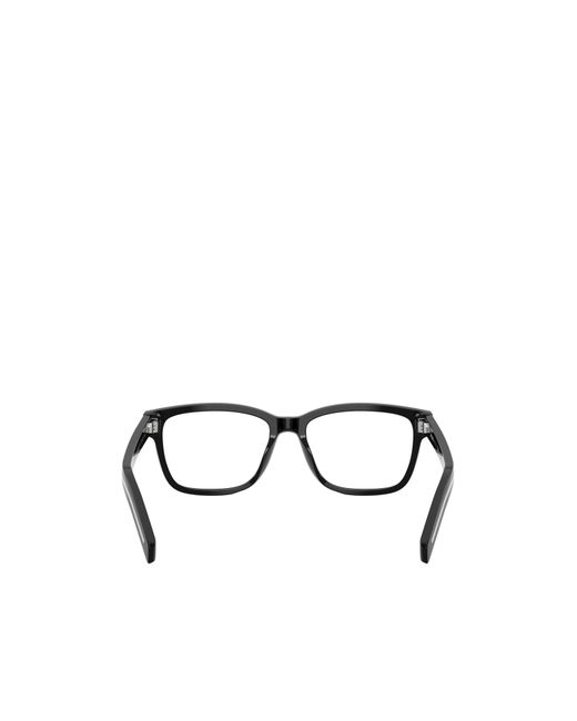 Prada White Eyewear Square Frame Glasses for men