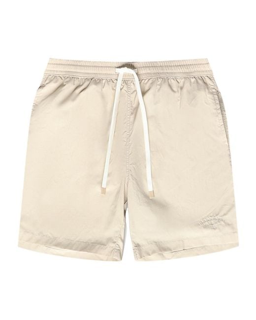 Eleventy Natural Sea Logo Swim Shorts for men