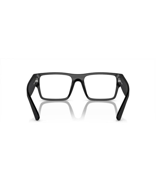 Prada White Eyewear Rectangular Frame Glasses for men