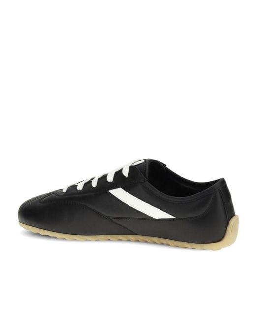 McQueen Black Lace-Up Low-Top Sneakers for men