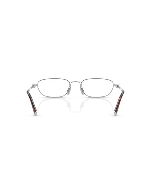 Miu Miu White Full Frame Glasses
