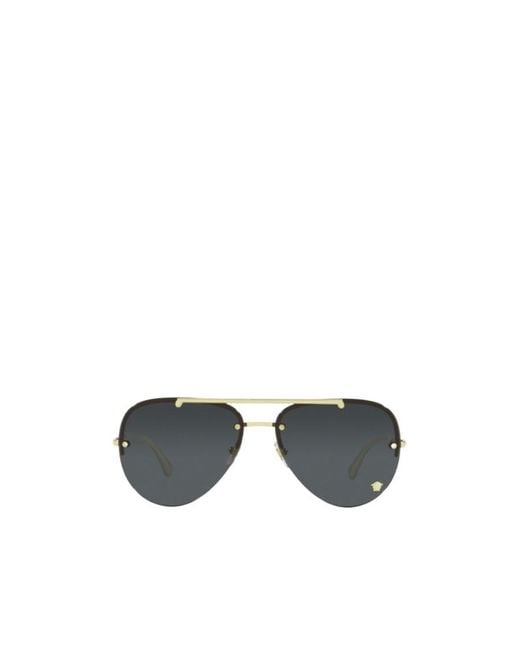 Versace Multicolor Eyewear Medusa Glam Aviator Frame Sunglasses