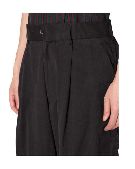 Kolor Black Casual Trousers With Belt Loops for men