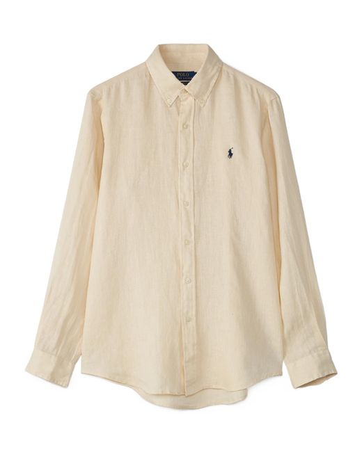 Polo Ralph Lauren Natural Logo Embroidered Polo Pony Shirt for men