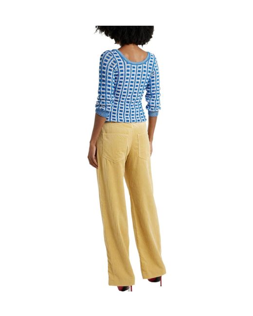 Isabel Marant Yellow Solid Color Casual Trousers