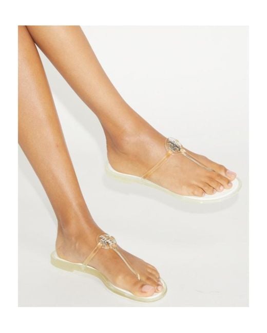 Tory Burch Metallic Mini Miller Jelly Sandals