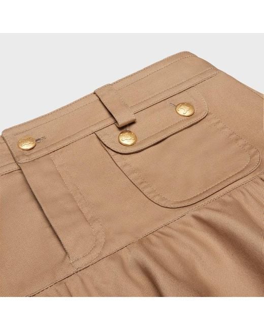 Céline Natural Mini Skirt