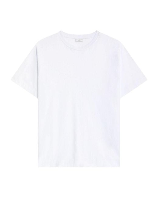 Dries Van Noten White Short-Sleeved T-Shirt for men