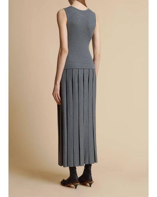 Khaite Blue Cassette Dress