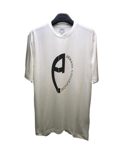 Armani Collezioni Gray Round-Necked T-Shirt for men