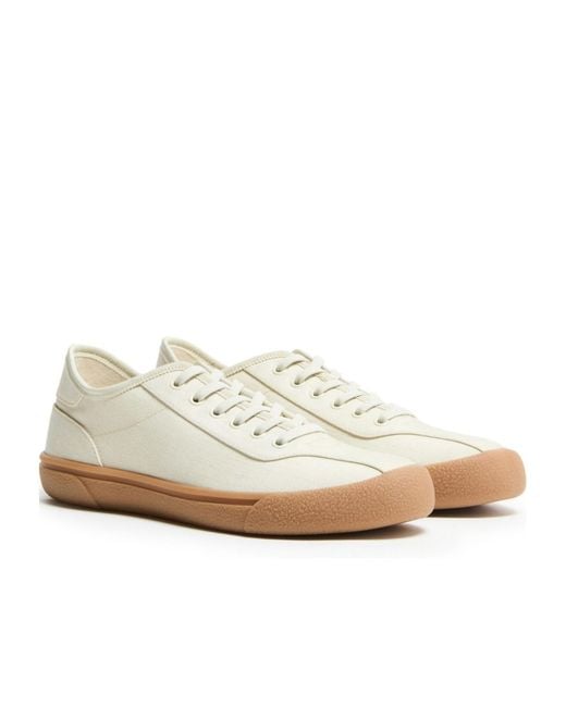 The Row White Canvas Sneakers