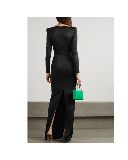 Alex Perry Black Cohan Cut-Out Gown