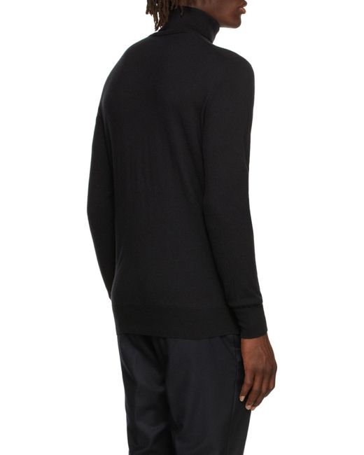 Loro Piana Black Cashmere Jumper for men