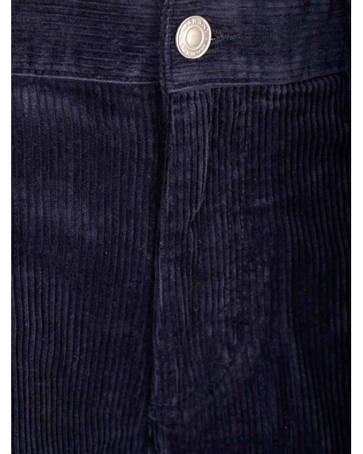 Isabel Marant Blue Jorje-Gb Straight Leg Corduroy Pants for men
