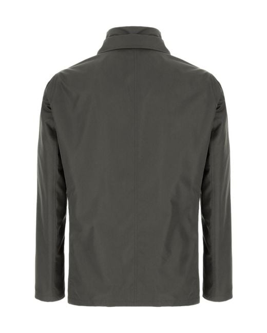 Herno Gray Three-Button Jacket for men