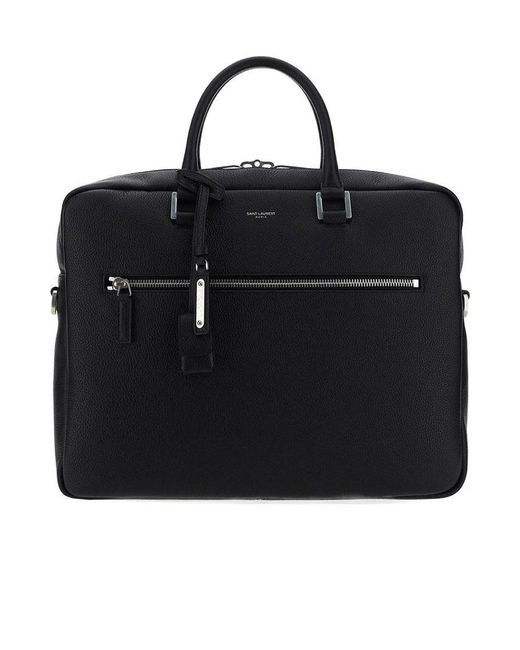 Saint Laurent Black Sac De Jour Briefcase for men