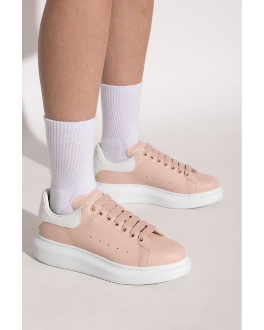 McQueen Pink Oversized Lace-Up Sneakers