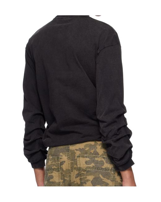 we11done Black Jersey Sweatshirt