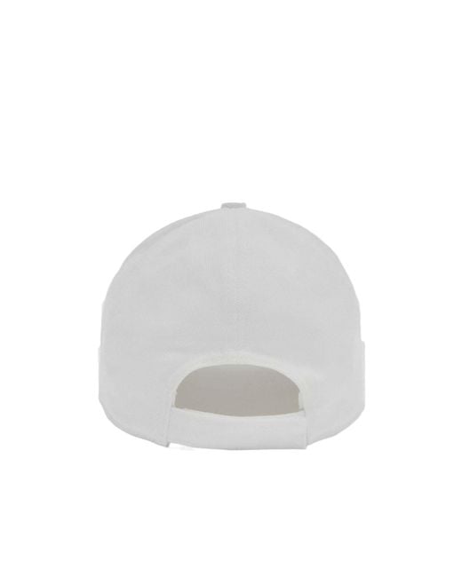 1989 STUDIO White Logo Embroidered Hat for men