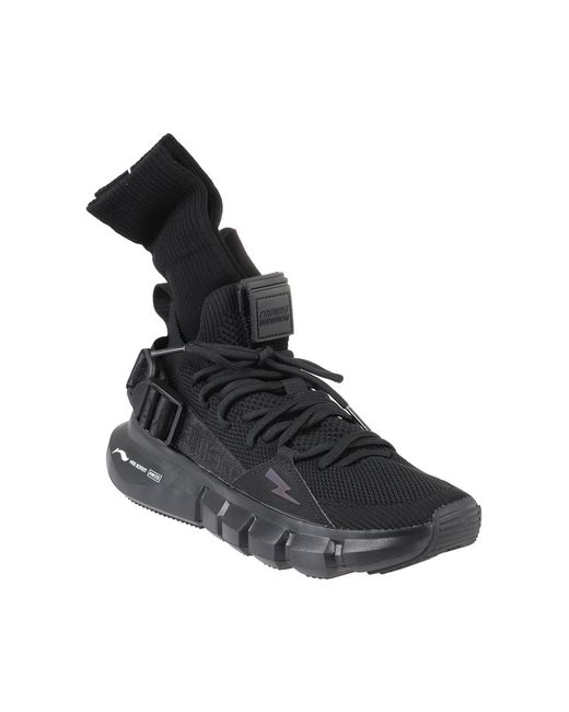 Neil Barrett Black Strap-Up Casual Sneakers for men