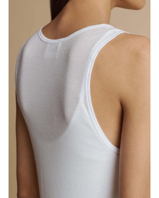 Khaite White Johnnie Top