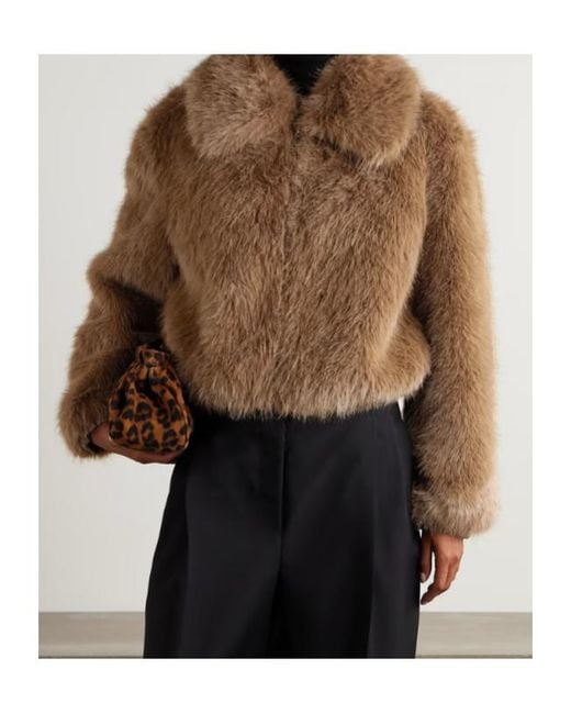 Frankie Shop Brown Hope Fur Jacket