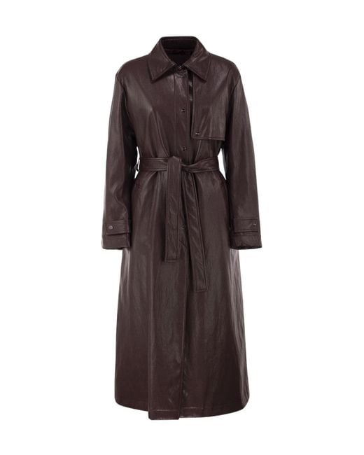 Herno Brown Long Belted Coat