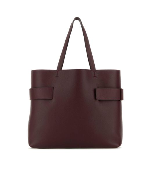 McQueen Purple T-Bar Sling Top Handle Bag