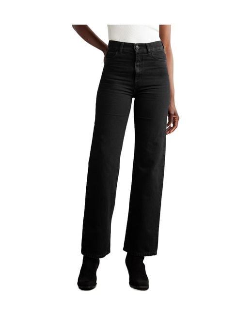 Giuliva Heritage Black The Dana High-Rise Straight-Leg Jeans