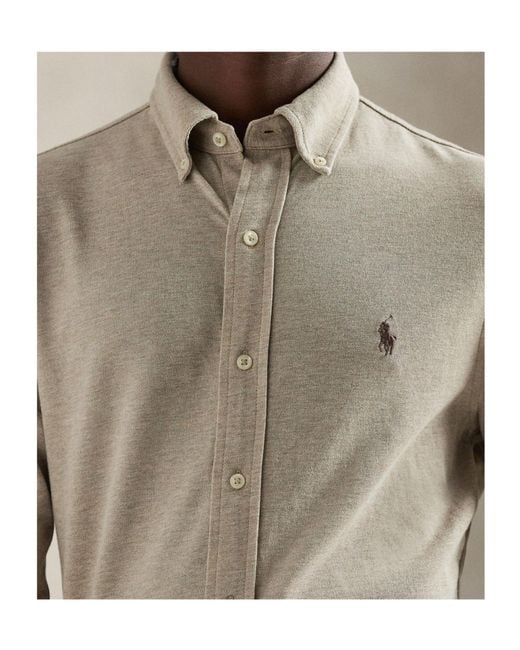 Polo Ralph Lauren White Ralph Lauren Button-Down Logo Shirt for men