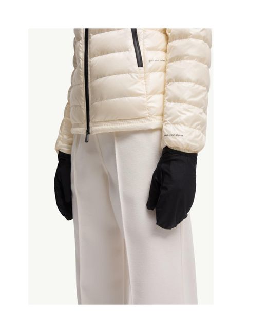 Moncler Natural Grenoble Zip-Up Padded Jacket