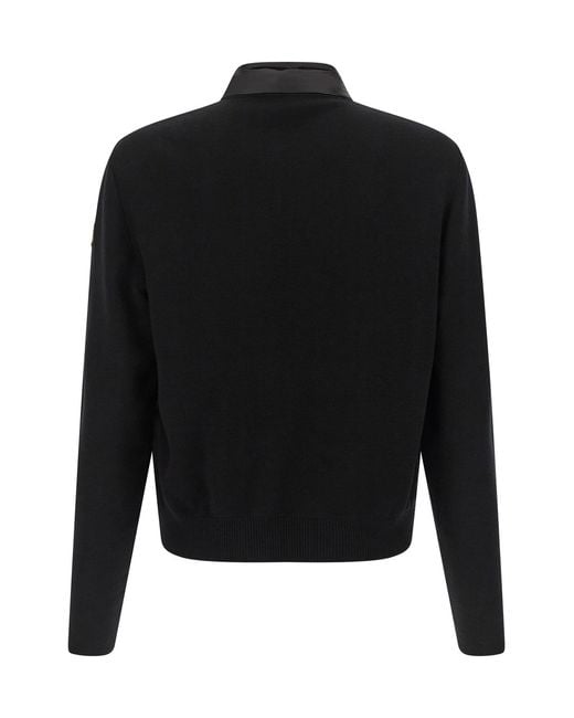 Moncler Black Padded Cardigan for men