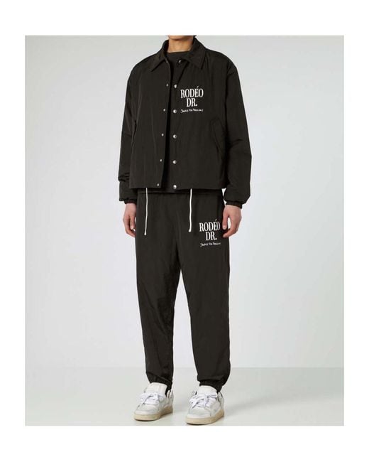 1989 STUDIO Black Long-Sleeved Collared Casual Jacket for men
